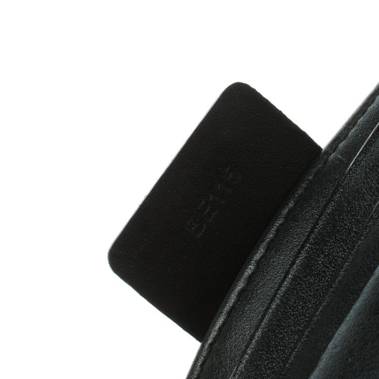 Pre Owned Montblanc Black Leather Meisterstuck Card Holder 6CC