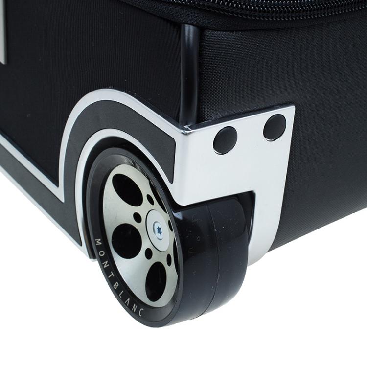 Pre Owned Montblanc Black Fabric/Leather Night Flight Trolley 