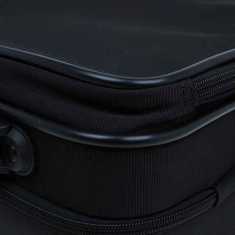 Pre Owned Montblanc Black Fabric/Leather Night Flight Trolley 