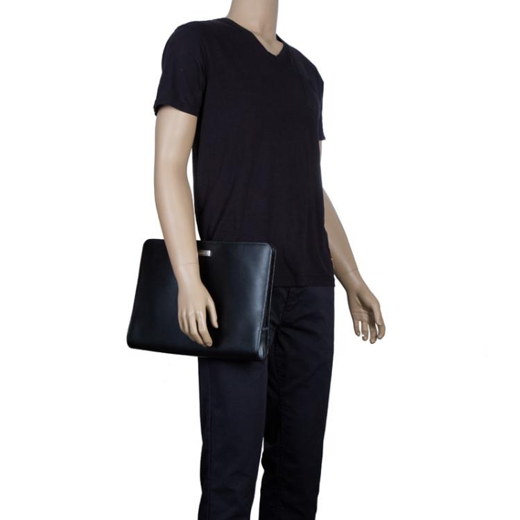 مملوكة مسبقًا Montblanc Black Leather Document Case