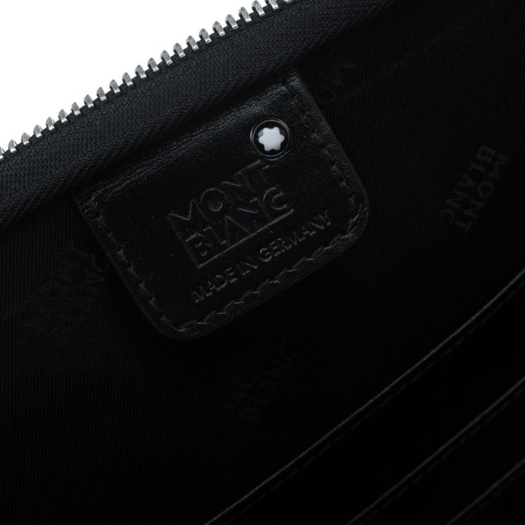 مملوكة مسبقًا Montblanc Black Leather Document Case