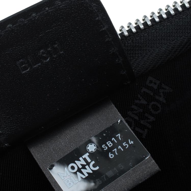 مملوكة مسبقًا Montblanc Black Leather Document Case