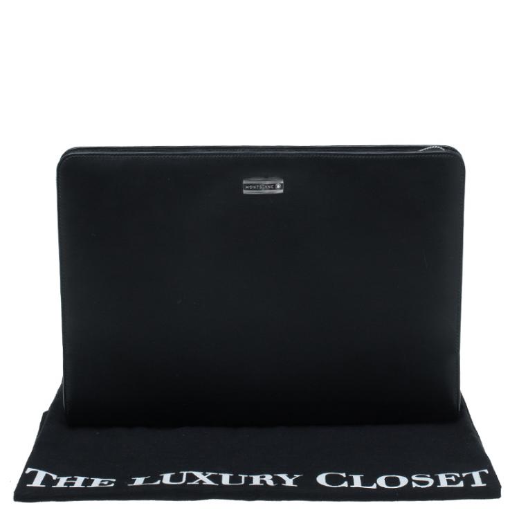 مملوكة مسبقًا Montblanc Black Leather Document Case