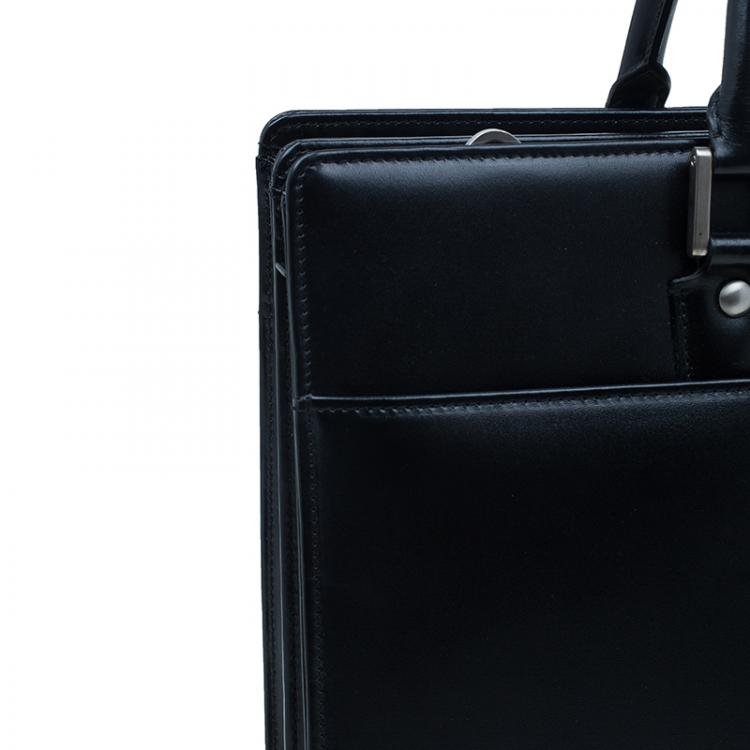 Pre Owned Montblanc Black Leather Meisterstuck Document Case