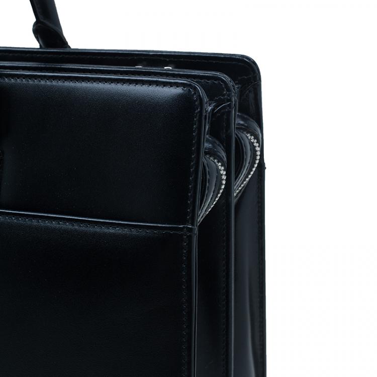 Pre Owned Montblanc Black Leather Meisterstuck Document Case