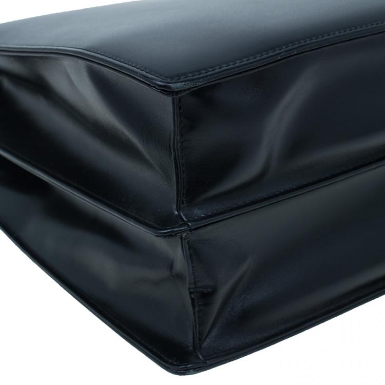 Pre Owned Montblanc Black Leather Meisterstuck Document Case