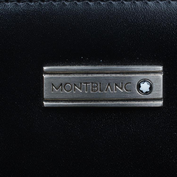 Pre Owned Montblanc Black Leather Meisterstuck Document Case