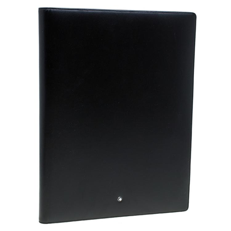 Pre Owned Montblanc Black Leather Conference Folder