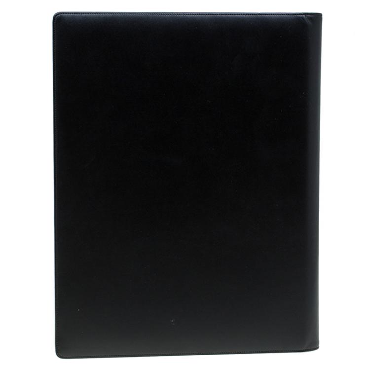 Pre Owned Montblanc Black Leather Conference Folder