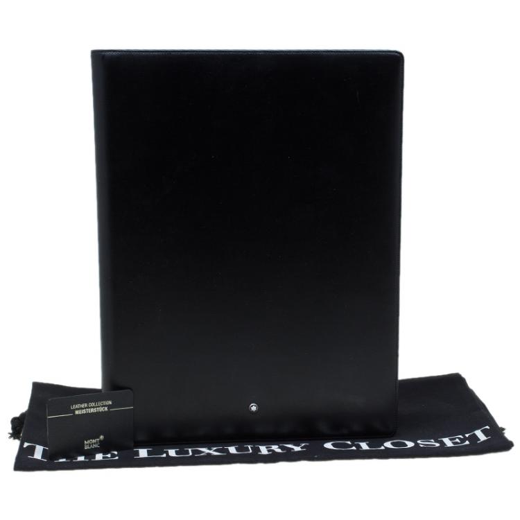 Pre Owned Montblanc Black Leather Conference Folder