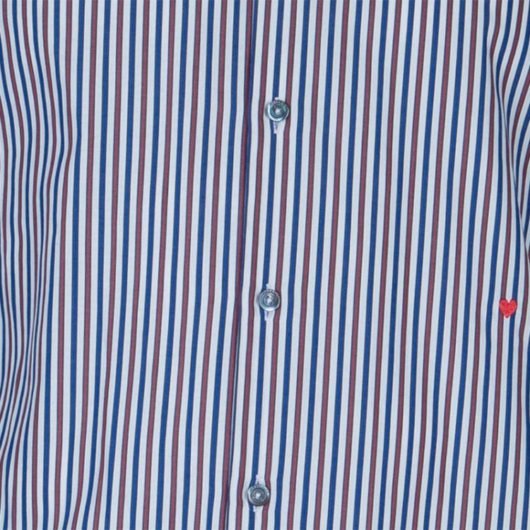 Pre Owned Moschino Men's Multicolor Striped Shirt M