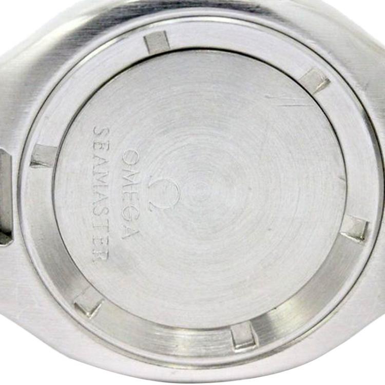 مملوكة مسبقًا Omega Black Stainless Steel Seamaster Professional Men's Wristwatch 38MM