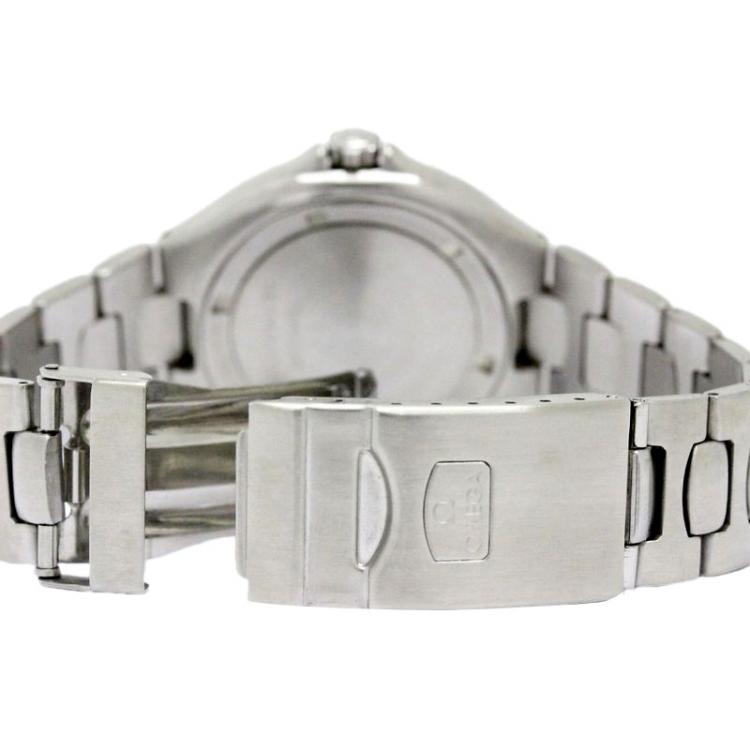 مملوكة مسبقًا Omega Black Stainless Steel Seamaster Professional Men's Wristwatch 38MM