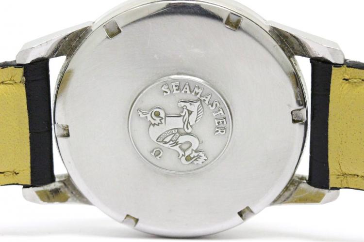 Pre Owned Omega Yellow Stainless Steel Seamaster Men's Wristwatch 35MM