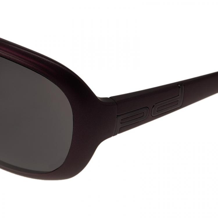 Pre Owned Porsche Design Purple P'8520 Rectangle Sunglasses