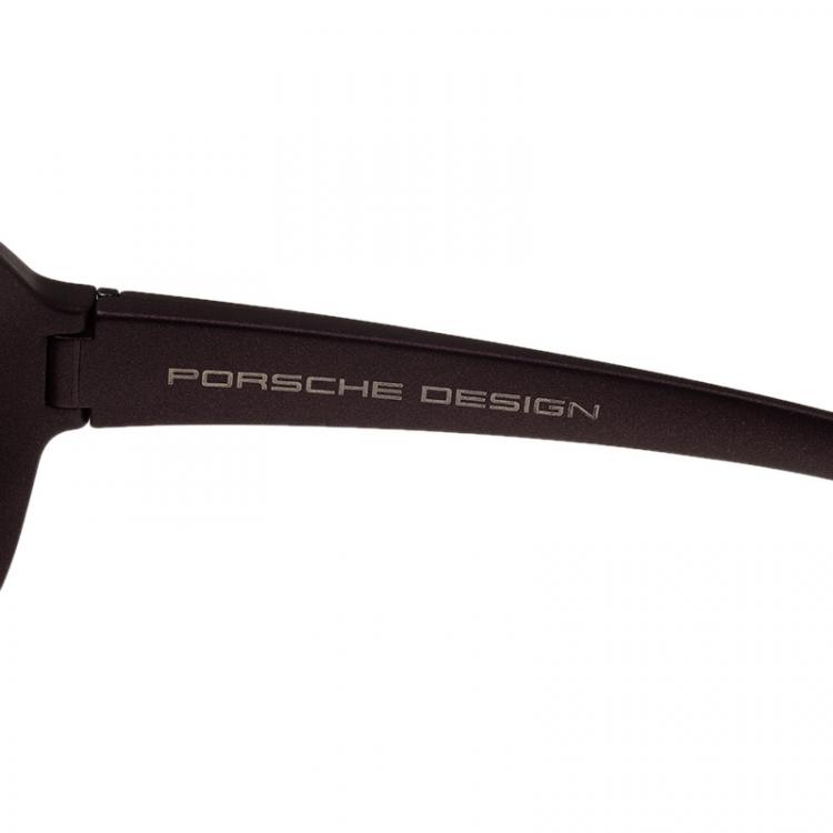 Pre Owned Porsche Design Purple P'8520 Rectangle Sunglasses