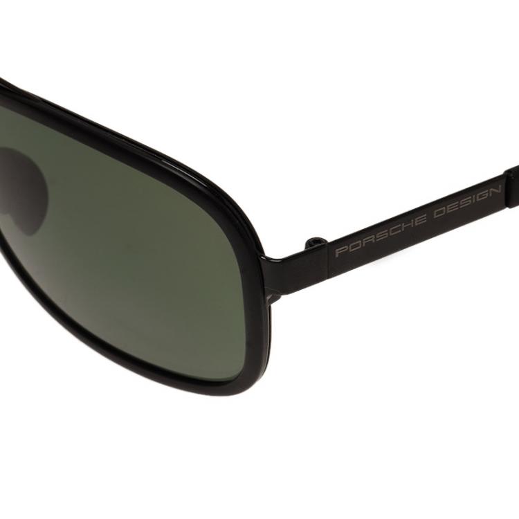 Pre Owned Porsche Design Black P'8553 Aviator Sunglasses