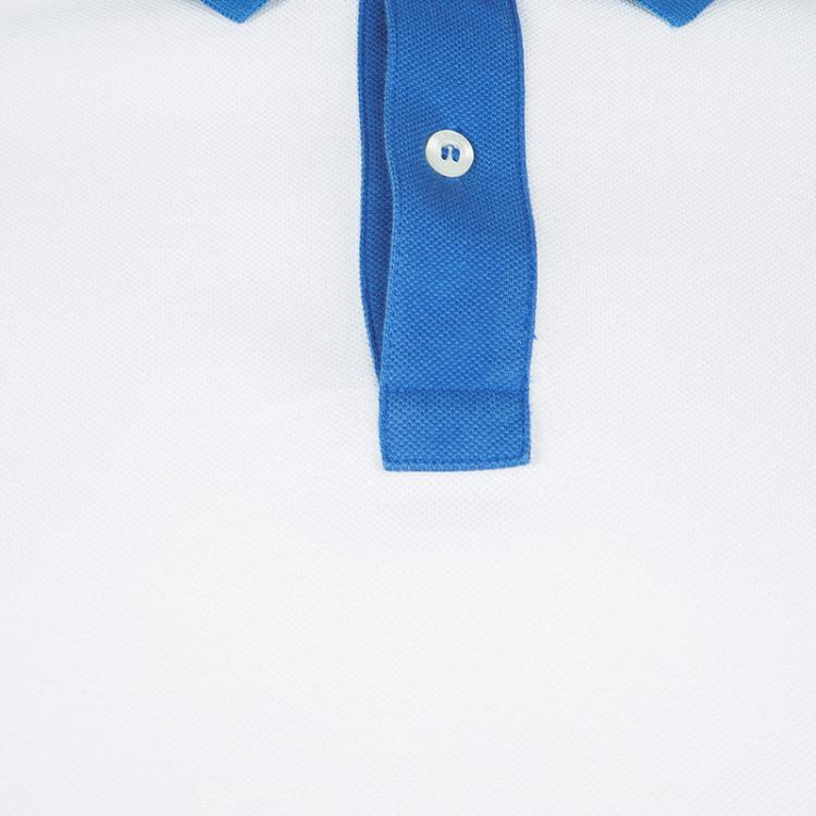 Pre Owned Prada Sport White Honeycomb Knit Contrast Collar Detail Polo T-Shirt XL