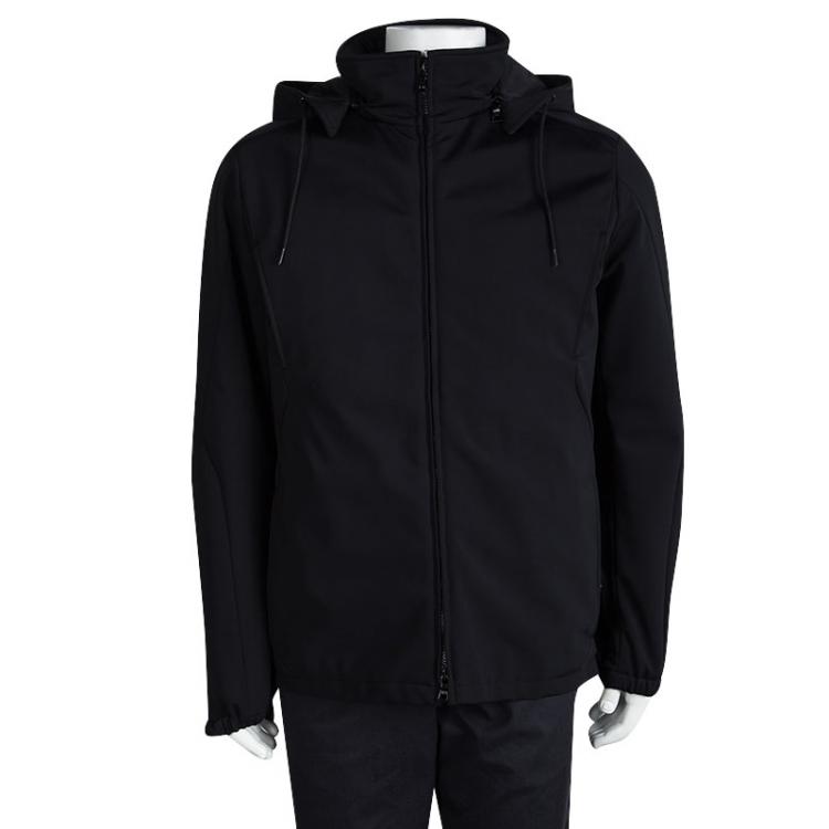 Prada Sport Black Hooded Jacket XXL 