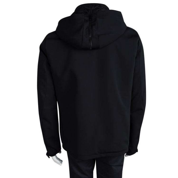 Pre Owned Prada Sport Black Hooded Jacket XXL