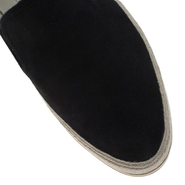 Pre Owned Prada Sport Navy Blue Suede Espadrille Sneakers Size 41.5