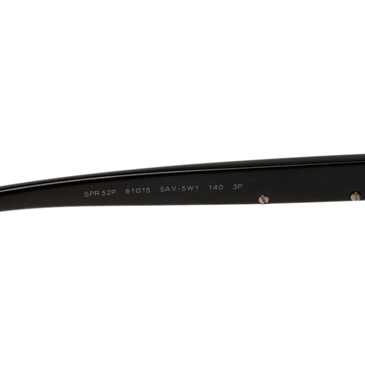 Pre Owned Prada SPR 52P Silver Tone Polarized Sunglasses