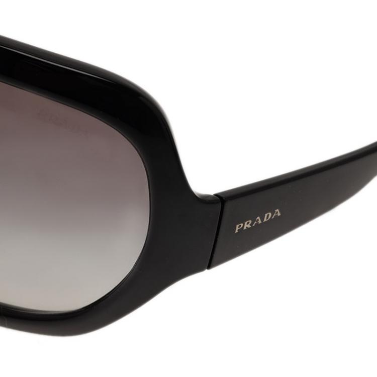 Pre Owned Prada Black SPR05O Ski Mask Inspired Sunglasses 