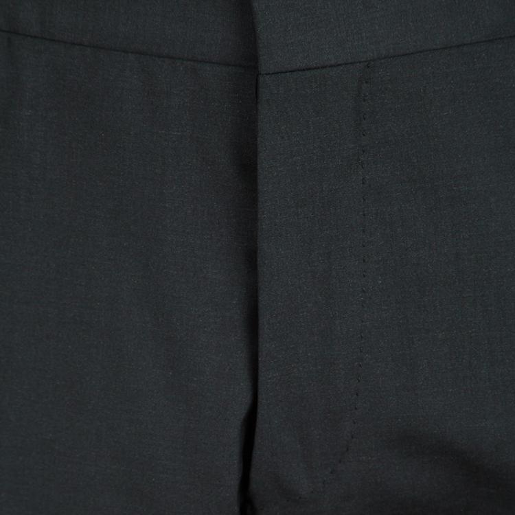 Pre Owned Prada Black Regular Fit Tailored Suit L
