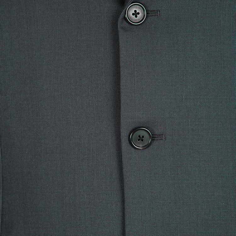 Pre Owned Prada Grey Wool Regular Fit Suit M