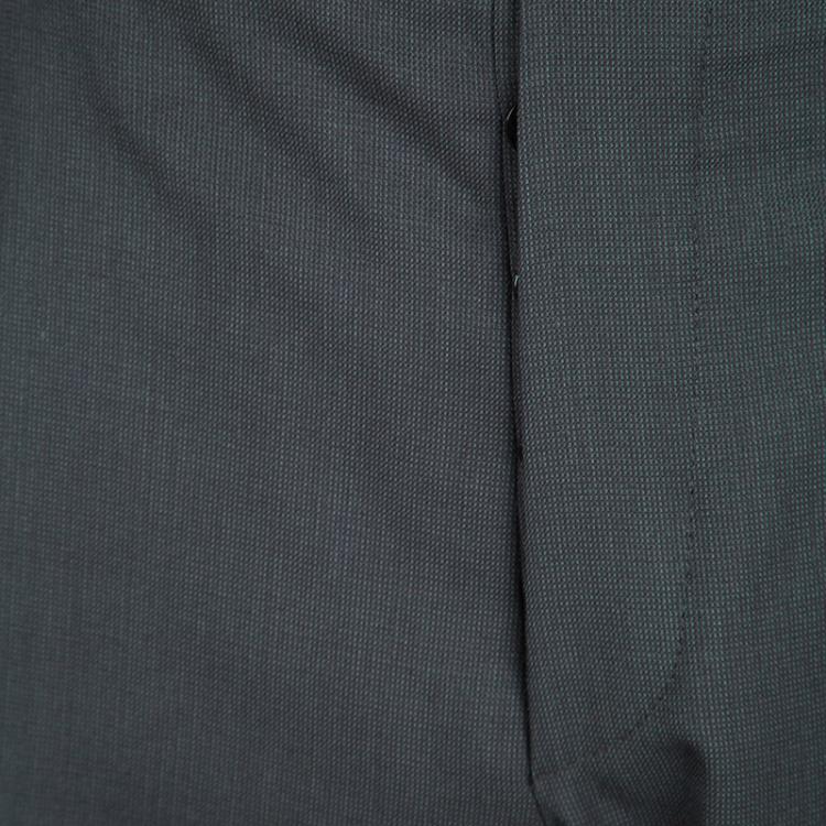 Pre Owned Prada Grey Wool Regular Fit Suit M