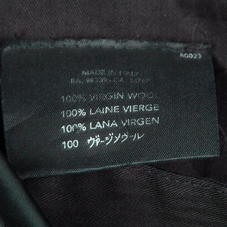 Pre Owned Prada Grey Wool Regular Fit Suit M