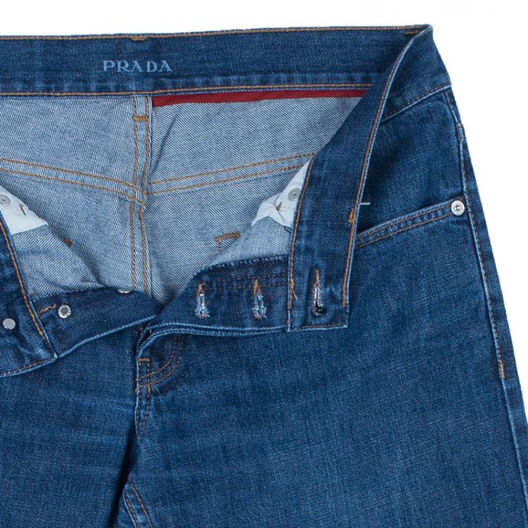 مملوكة مسبقًا Prada Men's Blue Denim Jeans M