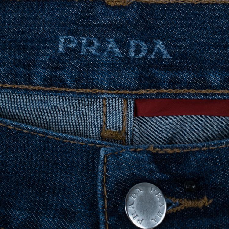 مملوكة مسبقًا Prada Men's Blue Denim Jeans M