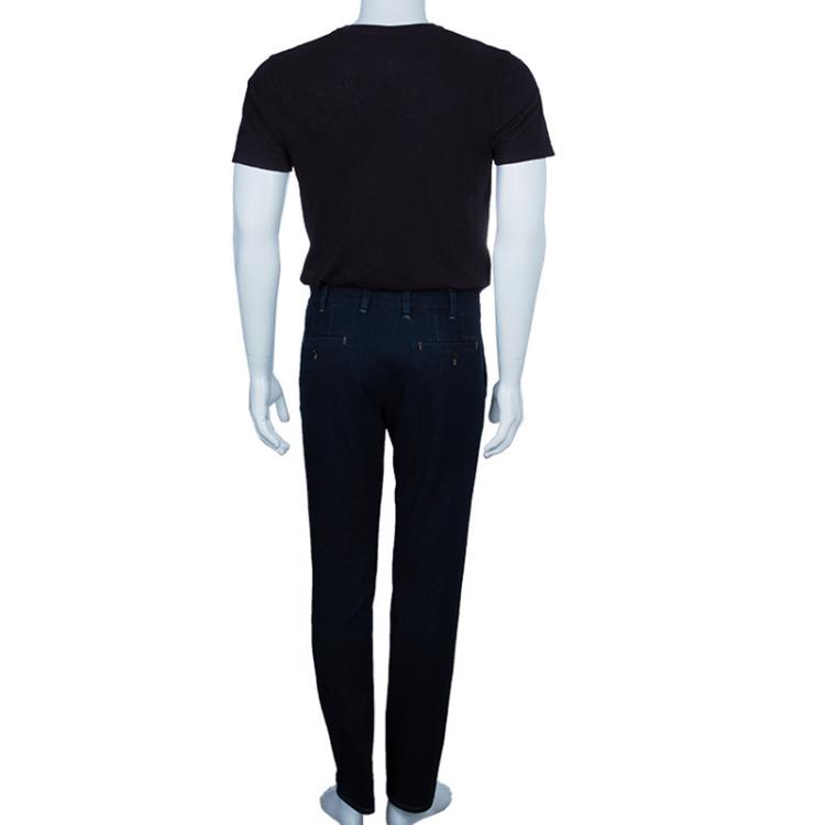 Pre Owned Prada Men's Dark Wash Tight Fit Jeans M