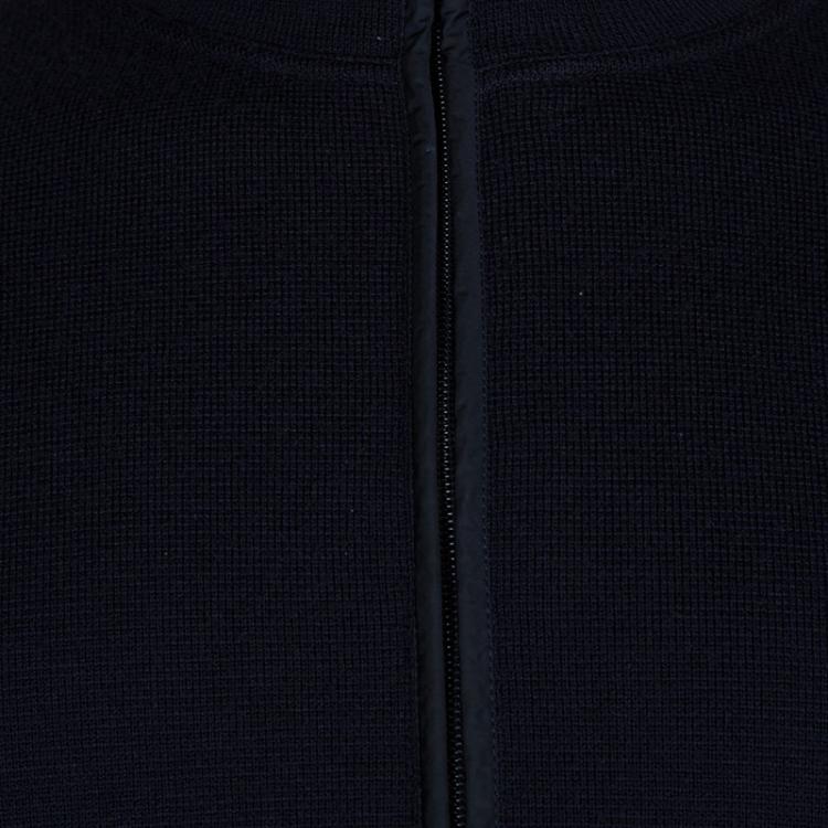 Pre Owned Prada Navy Blue Wool Zip Front Cardigan XXL
