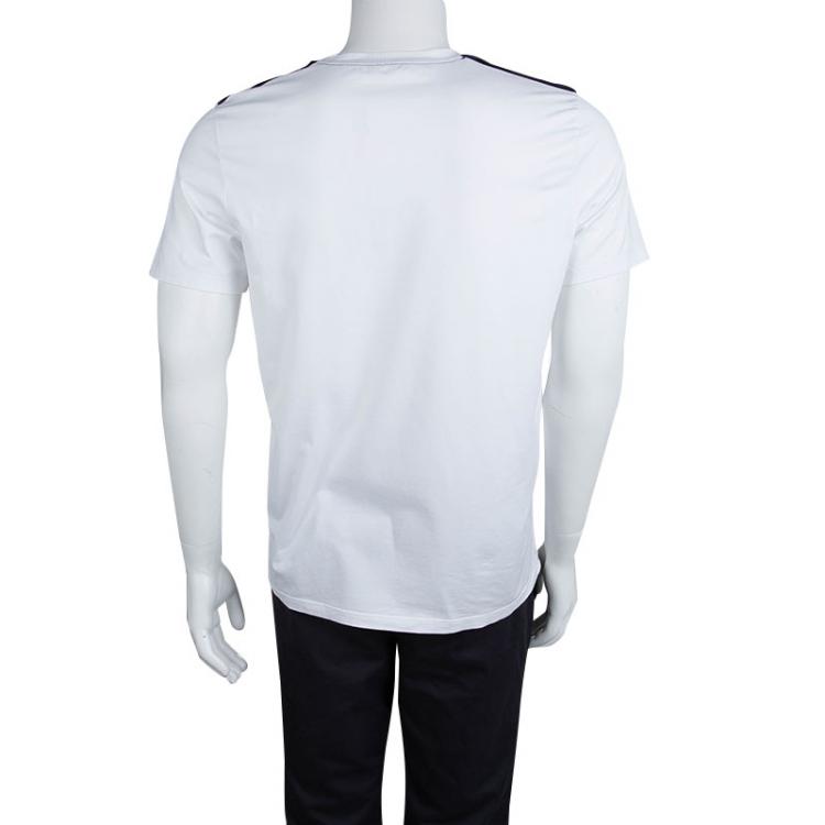 مملوكة مسبقًا Prada White Crewneck Short Sleeve T-Shirt XL