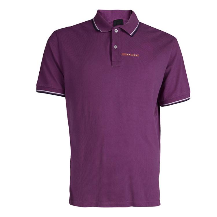 Prada Purple Polo T-Shirt XXXL Prada | TLC