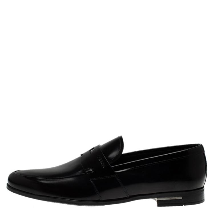 Prada penny 2025 loafers mens