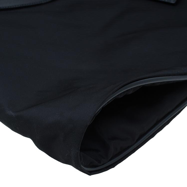 Pre Owned Prada Black Nylon Garment Carrier Bag Travel Suit