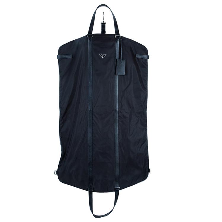 Pre Owned Prada Black Nylon Garment Carrier Bag Travel Suit