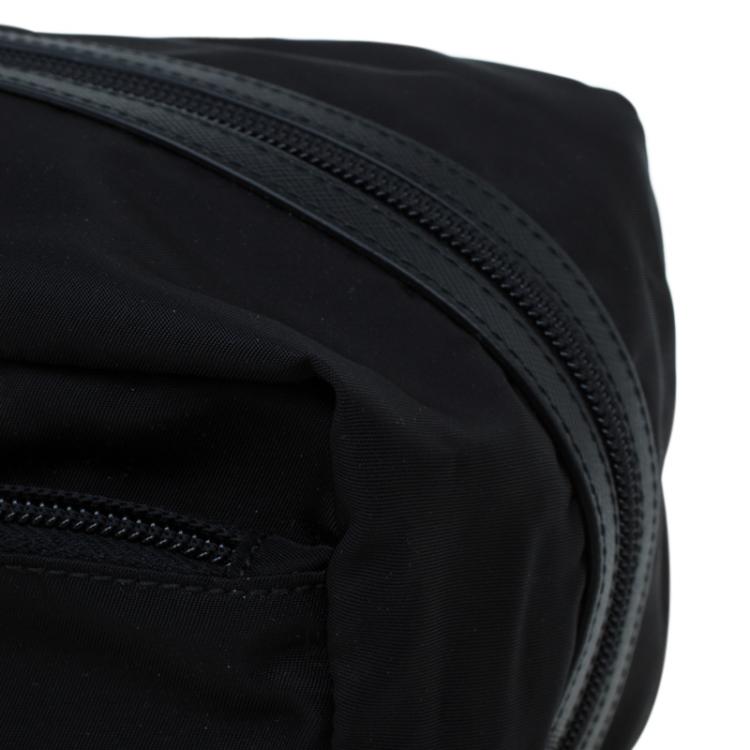 Pre Owned Prada Black Nylon Toiletery Case Pouch