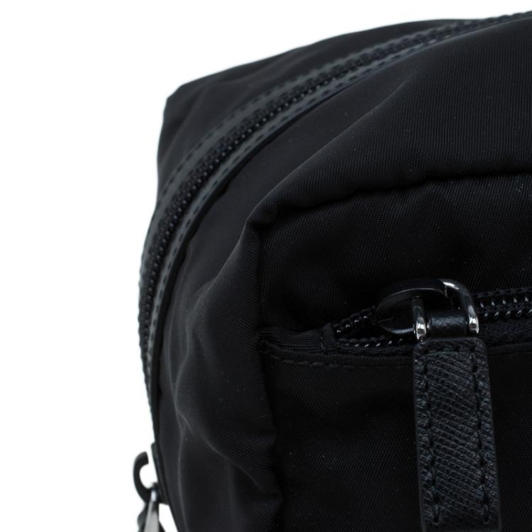 Pre Owned Prada Black Nylon Toiletery Case Pouch