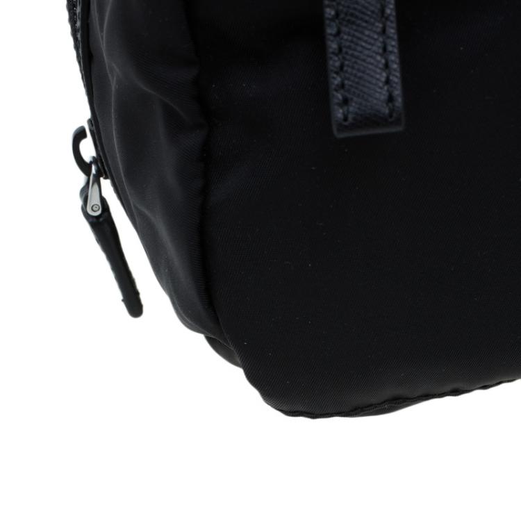 Pre Owned Prada Black Nylon Toiletery Case Pouch