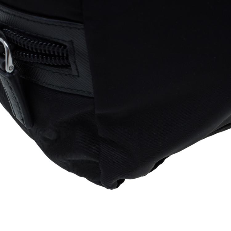 Pre Owned Prada Black Nylon Toiletery Case Pouch