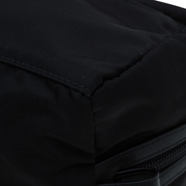 Pre Owned Prada Black Nylon Toiletery Case Pouch