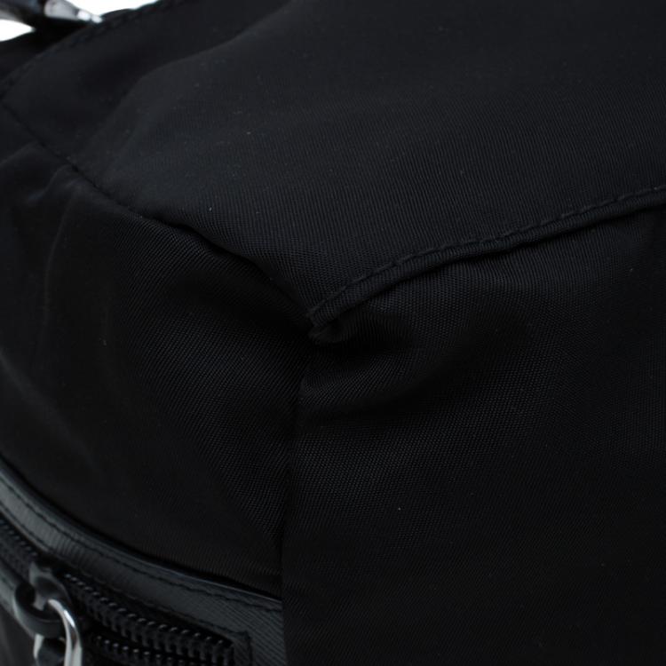 Pre Owned Prada Black Nylon Toiletery Case Pouch