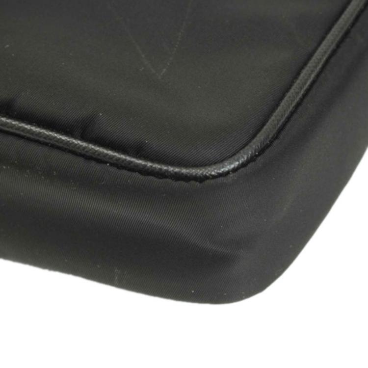 Pre Owned Prada Black Tessuto Nylon Business Briefcase