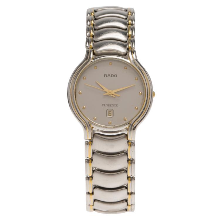 Pre Owned Rado Grey Stainless Steel Florence Men's Wristwatch 32MM