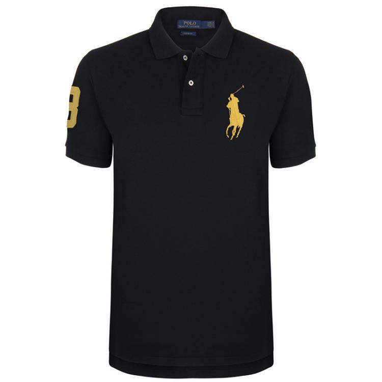 Polo Ralph Lauren Black/Yellow Logo Polo Shirt M Ralph Lauren | The ...