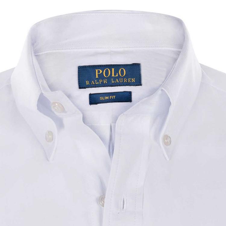 مملوكة مسبقًا Polo Ralph Lauren White/Black Logo Long Sleeve Shirt M